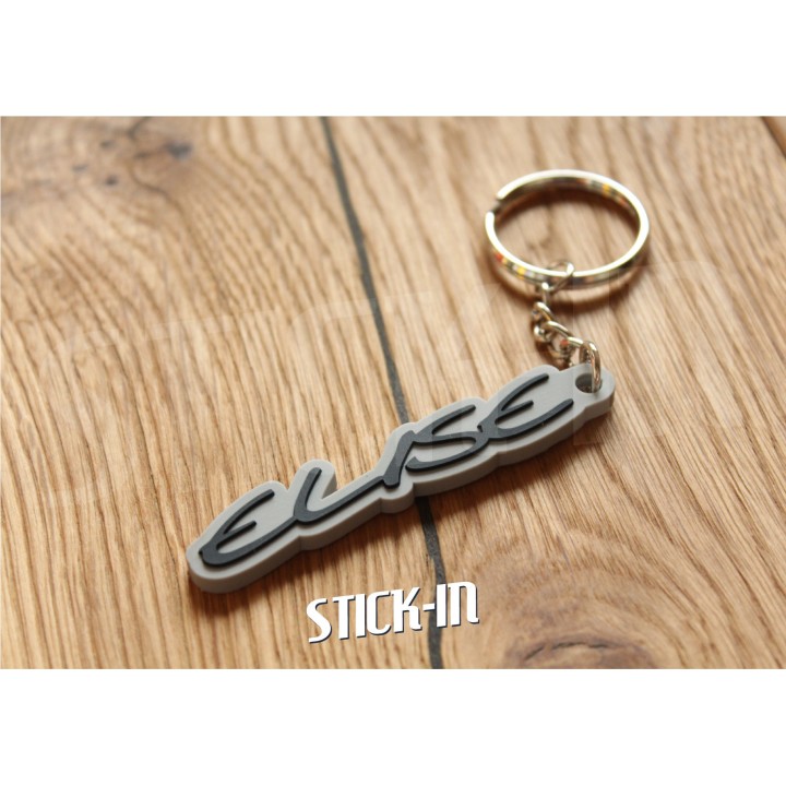 Lotus Elise S1 Grey Keyring 111S Logo Soft PVC Sport