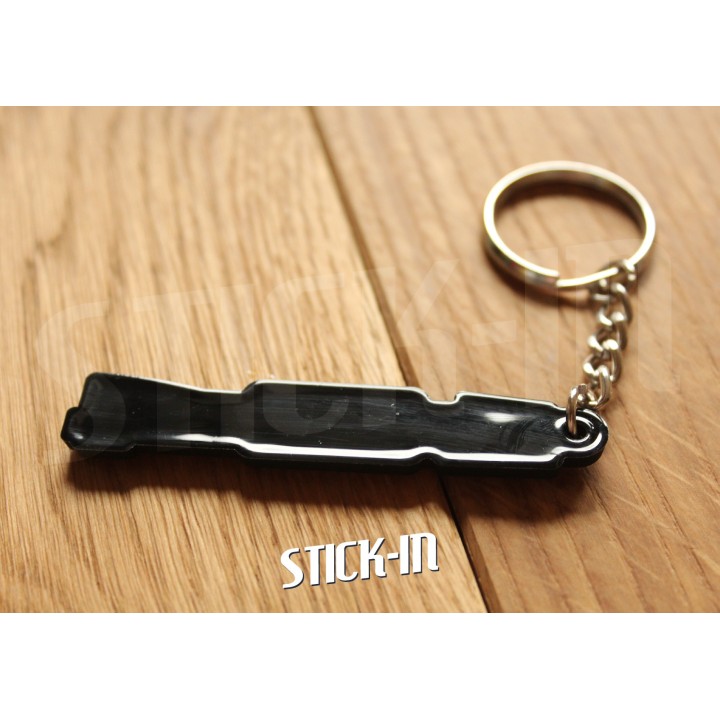 Porte Clés - Peugeot 104 - PVC souple monogramme logo