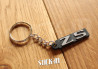 Keychain - Peugeot 104 ZS - soft PVC keyrings monogram badge logo