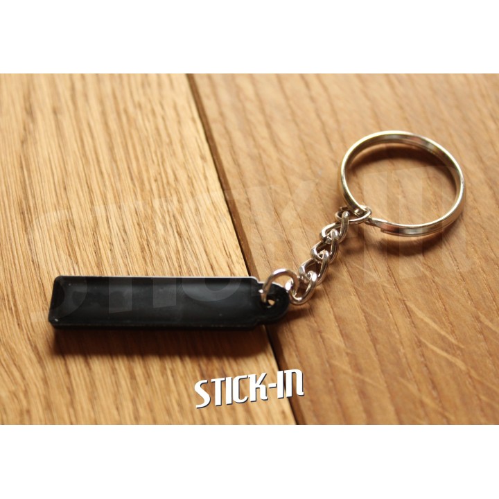 Keyring - Peugeot 104 ZS - Soft PVC monogram logo
