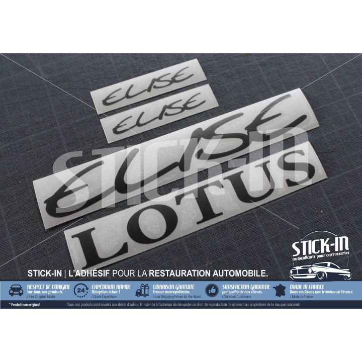 Lotus Elise S1 Aufkleber Heckblendenabdeckung Anthrazitgrau Anthrazit