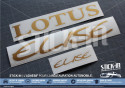 Lotus Elise S1 GOLD Heckmaskenaufkleber JPS Typ 49