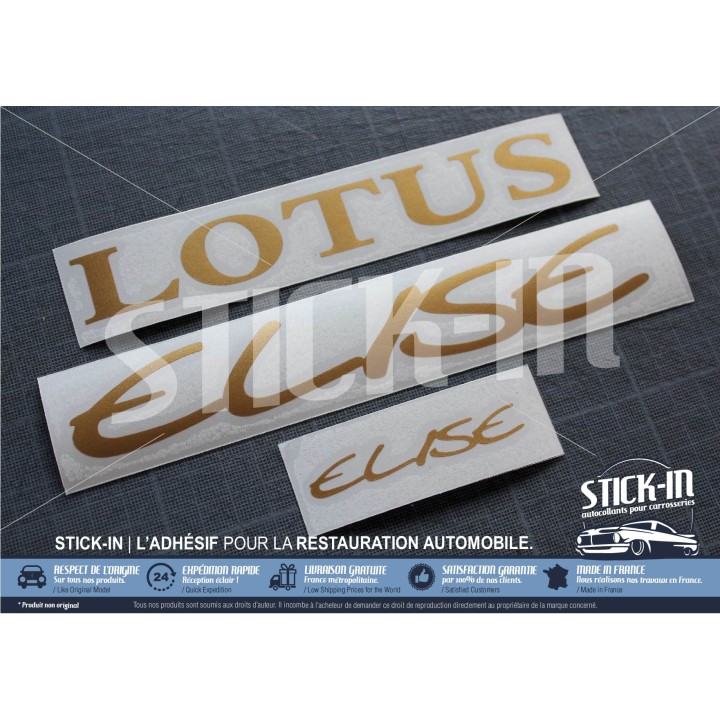 Pegatinas para la máscara trasera del Lotus Elise S1 o JPS tipo 49