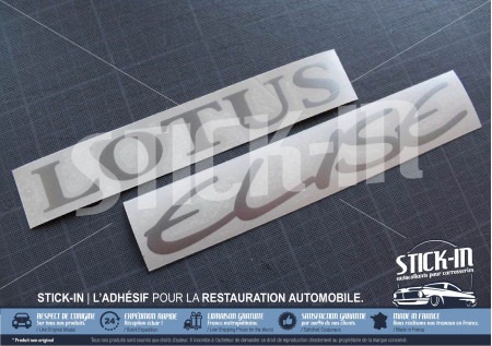Lotus Elise S1 Silbergraue Heckmaskenaufkleber
