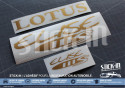 Lotus Elise S1 111S Set Stickers Decals Gold JPS type 49 50th