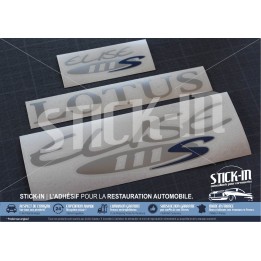Lotus Elise S1 111S Autocollants Stickers Bleu Gris Argent