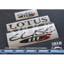 Lotus Elise S1 111S Autocollants Stickers Rouge Anthracite