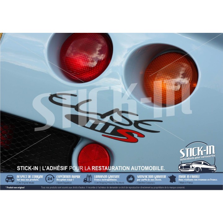 Lotus Elise S1 111S Autocollants Stickers Rouge Anthracite