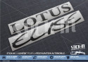 Lotus Elise S1 Anthrazit Anthrazit Anthrazit Anthrazit Aufkleber für die hintere Gesichtsmaske