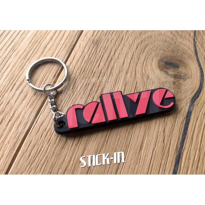 Llavero - Peugeot 205 Rallye 1.3 - Logotipo monograma de PVC blando