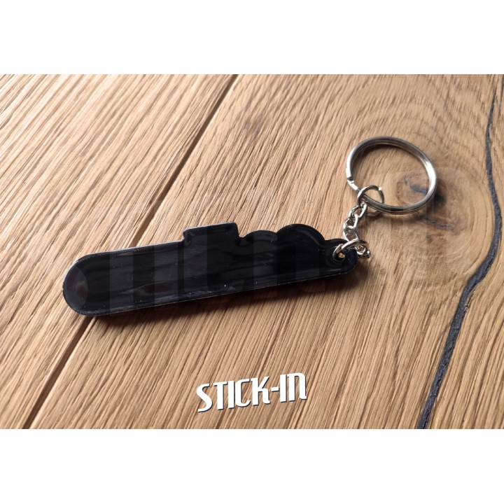 Porte Clés - Peugeot 205 Rallye 1.3 - PVC souple monogramme logo