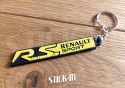 Llavero - Renault Sport RS - Amarillo - Monograma Insignia Tronco Logo Soft PVC Sirius