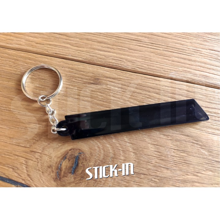 Schlüsselanhänger – Renault Sport RS – Grau – Kofferraum-Monogramm-Emblem, weiches PVC