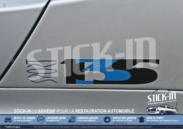 Lotus Elise S1 Sport 135 Autocollant Sticker Noir Mat avec "3" Gris Argent OU Bleu