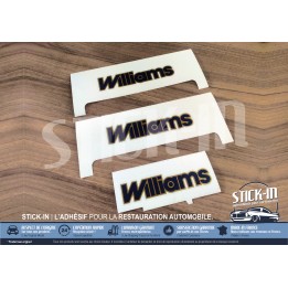 Autocollants monogrammes Renault Clio Williams phase 2 gabarits de pose