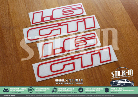 Autocollants Stickers Peugeot 205 GTI 1.6 1600 Monogrammes Custodes