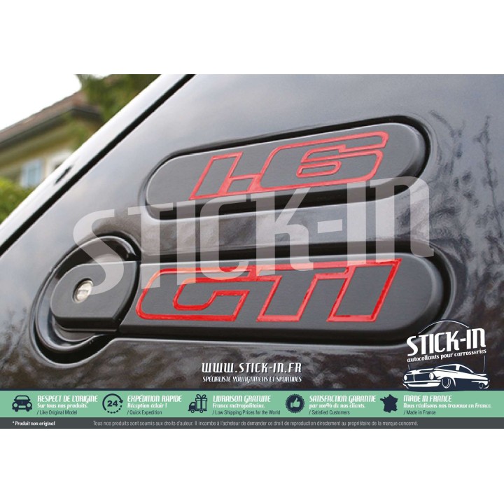 Peugeot 205 GTI 1.6 1600 Stickers Monograms Quarter Panels