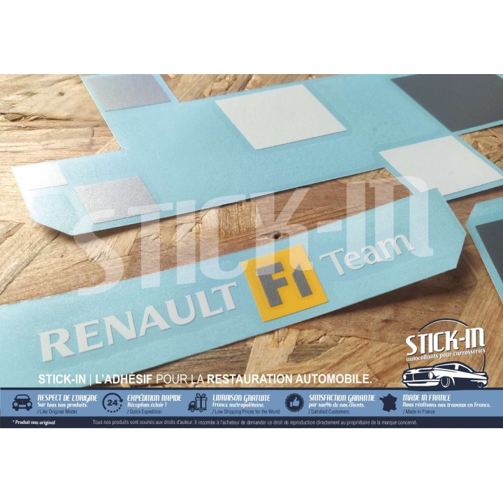 Autocollants portes "Renault F1 Team" Megane 2 RS R26