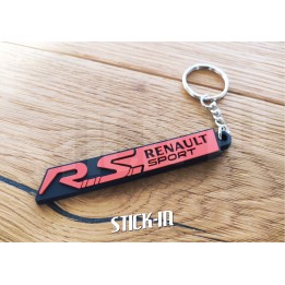 Keyring - Renault Sport RS - Red - Trunk Monogram Badge Logo Soft PVC