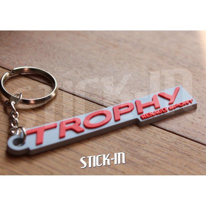 Llavero - Renault Sport Clio 4 RS TROPHY EDC 220 - Emblema con monograma de PVC blando