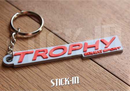 Keychain - Renault Sport Clio 4 RS TROPHY EDC 220 - soft PVC keyrings monograms badge logo