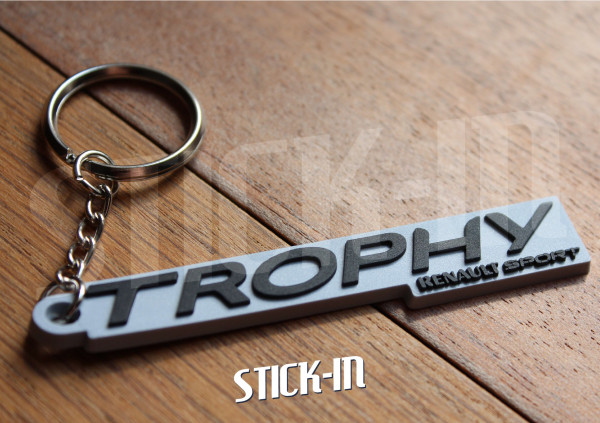 Schlüsselanhänger – Renault Sport Megane 3 RS TROPHY 275 – Monogramm-Logo aus weichem PVC
