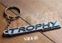 Schlüsselanhänger – Renault Sport Megane 3 RS TROPHY 275 – Monogramm-Logo aus Weich-PVC