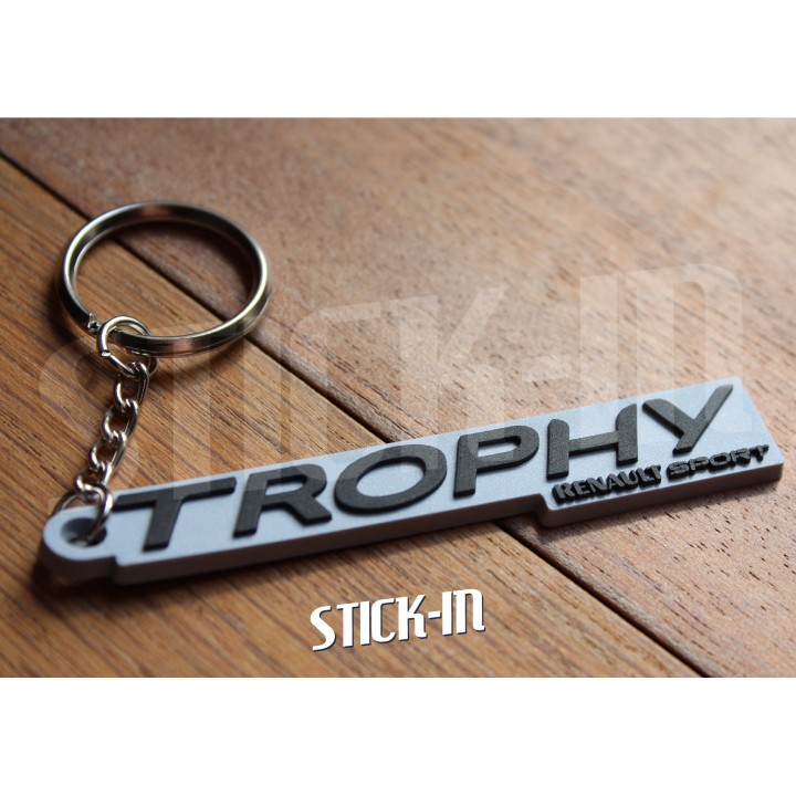 Porte Clés - Renault Sport Megane 3 RS TROPHY 275 - PVC souple monogramme logo