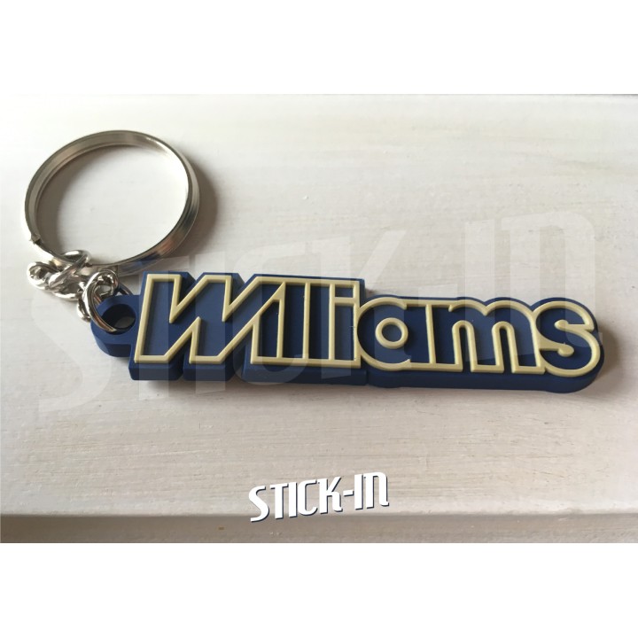 Porte Clés - Renault Clio Williams - PVC souple monogramme logo