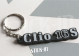 Keychain - Renault Clio 16S - soft PVC keyrings monogram badge logo