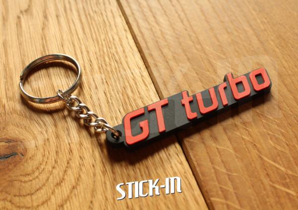 Keychain - Renault 5 GT Turbo - soft PVC keyrings monogram badge logo R5 GTT