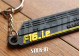 Porte Clés - F16ie Renault Clio Williams R19 16S 16V - PVC souple monogramme logo cache moteur