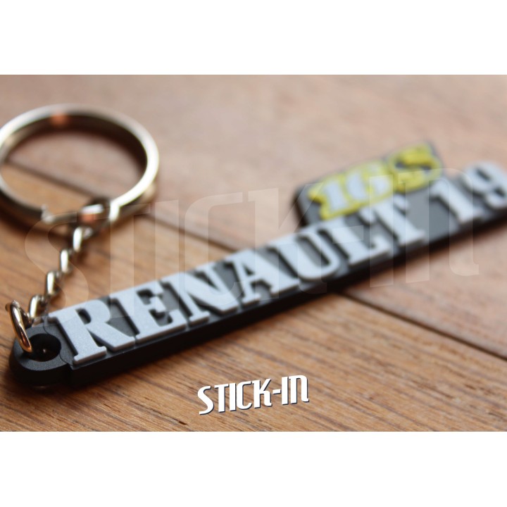 Llavero - Renault 19 16S R19 - Logotipo monograma de PVC blando