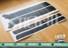 Set of 4 black textured stickers for door pillars - Peugeot 205 GTI and 3 Door models