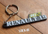 Schlüsselanhänger – Renault 19 16S R19 – Monogramm-Logo aus Weich-PVC