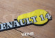 Schlüsselanhänger – Renault 14 R14 – Birnenförmiges Logo-Monogramm aus weichem PVC