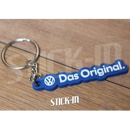 Porte Clés - Volkswagen Das Original VW - PVC Souple Logo Stickers Autocollant Slogan