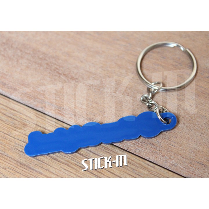 Keyring - Volkswagen Das Original VW - Soft PVC Logo Sticker Slogan