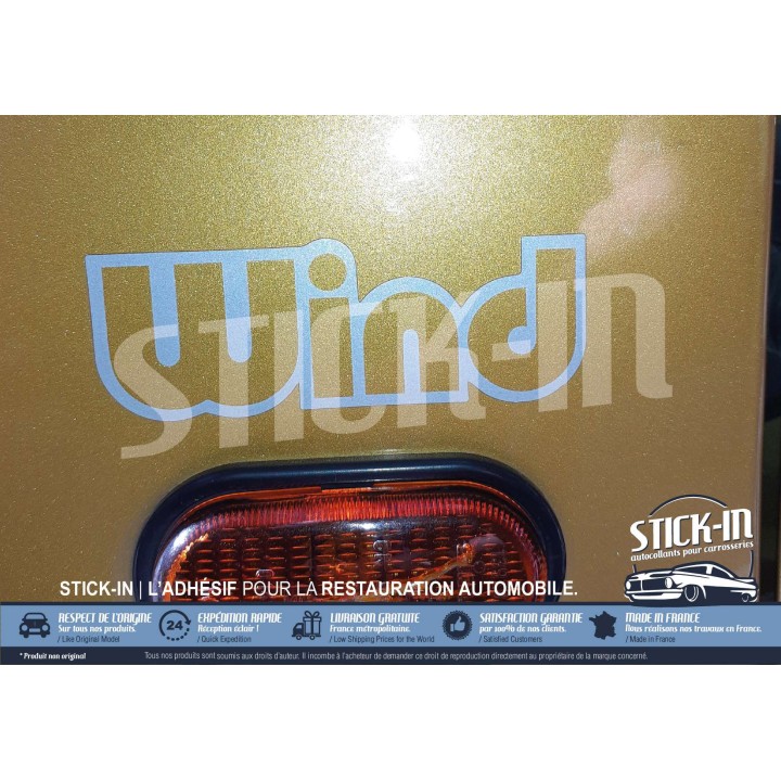 Renault Twingo 1 Wind Front Wing Stickers Repeater Logo