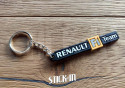 Keychain - Renault F1 Team - Black - Megane RS R25 R26 Logo Monogramm Badge Soft PVC Keyrings