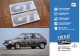 PEUGEOT 205 GT 2 Aufkleber Monogramme Kotflügel vorne SILBERGRAU