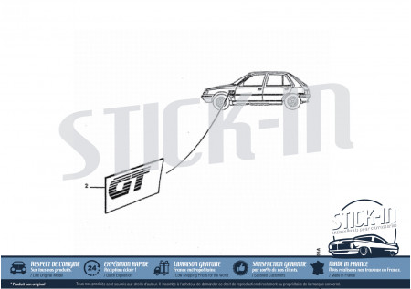 STICK-IN autocollants pour carrosseries
