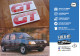PEUGEOT 205 GT 2 Aufkleber Monogramme Kotflügel vorne ROT