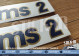 Renault Clio "Williams 2" (version anglaise) 3 autocollants monogrammes bleu et or