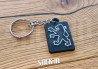 Keychain - Logo Peugeot - soft PVC keyrings monogram badge