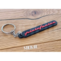 Porte Clés - Peugeot Pininfarina 205 306 404 406 504 Cabriolet - PVC souple monogramme logo