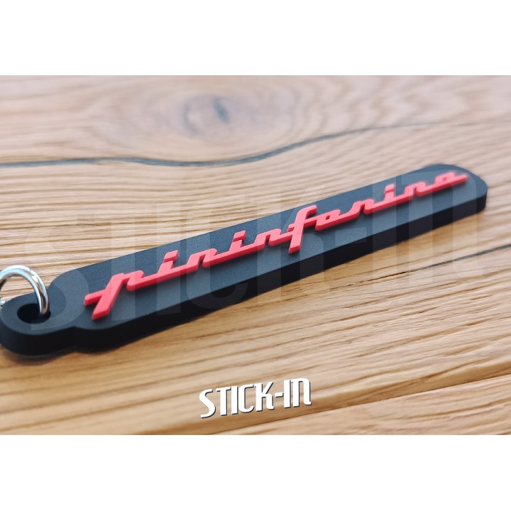 Portachiavi - Peugeot Pininfarina 205 306 404 406 504 Cabriolet - Logo monogramma in PVC morbido