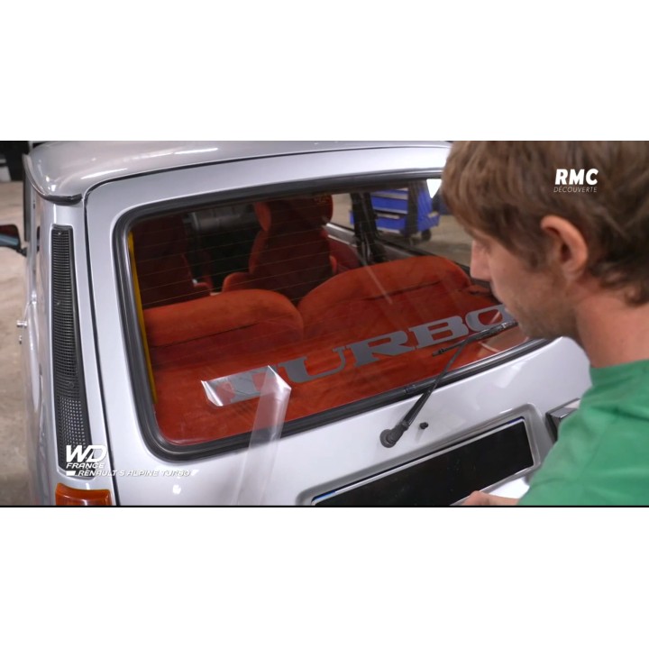 TURBO-Aufkleber für Renault 5 Alpine R5 Maxi 2 Heckscheibe
