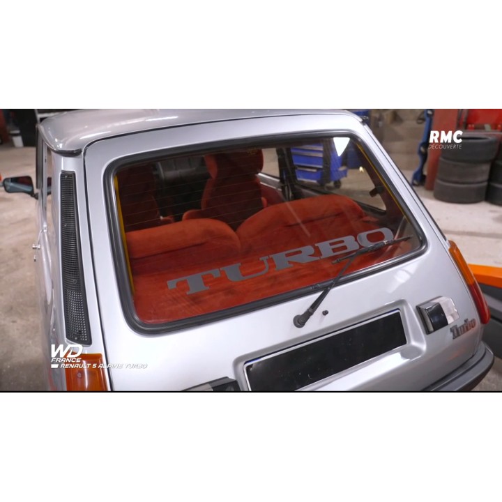 TURBO-Aufkleber für Renault 5 Alpine R5 Maxi 2 Heckscheibe