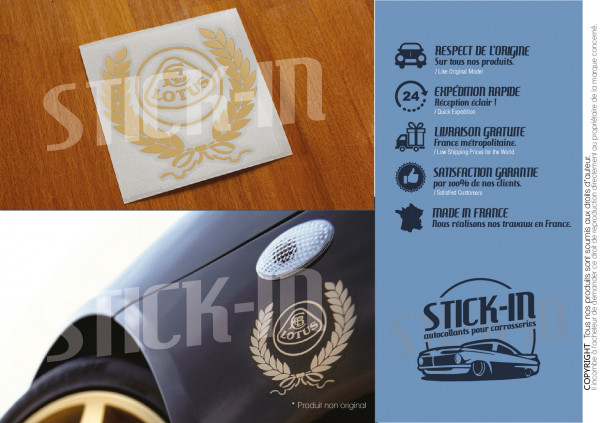 Adesivi con corona d'alloro per Lotus Elise S2 Heritage